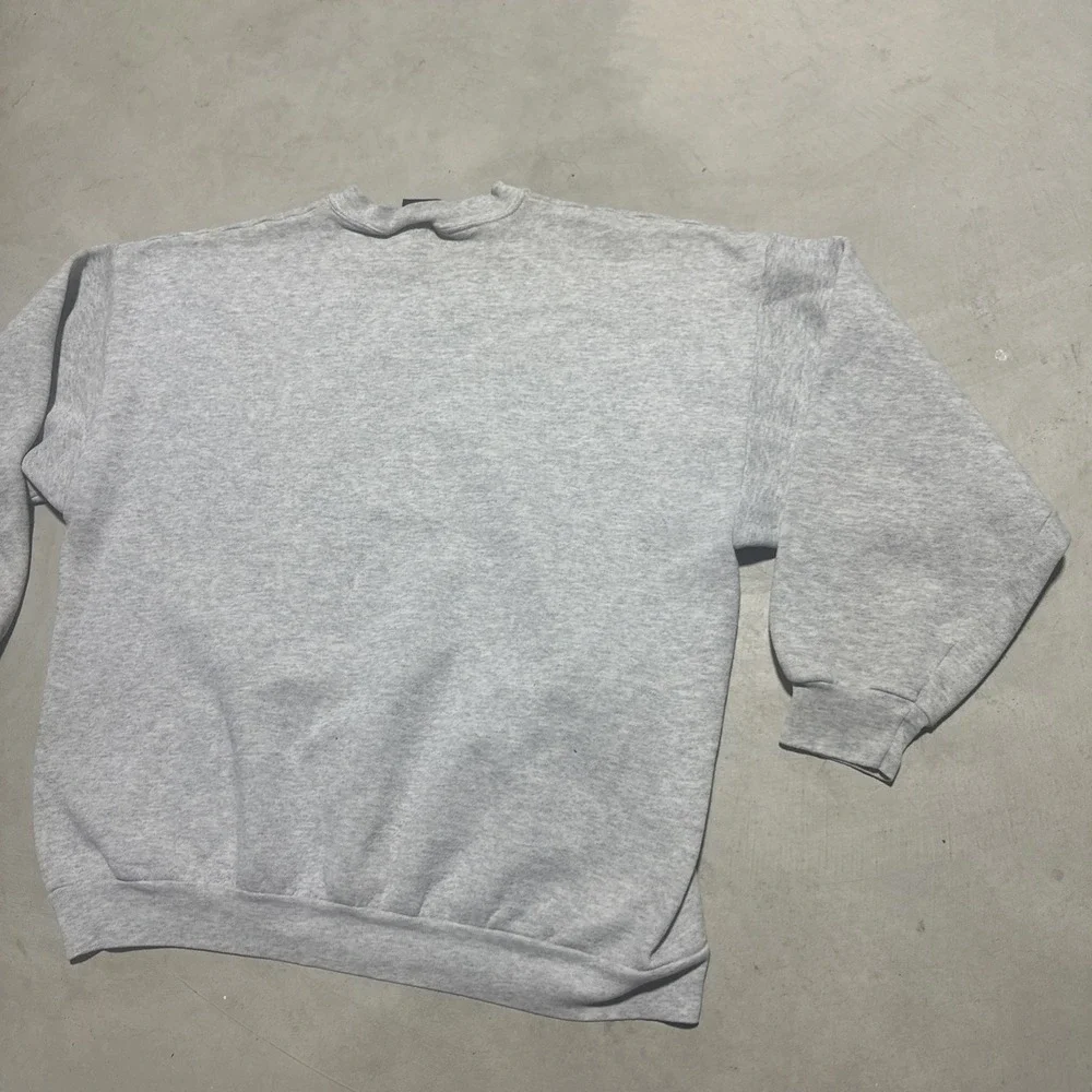 Vintage Michigan Wolverines Sweatshirt Men's XL 90s Y2K Fleece Gray DISTRESSED